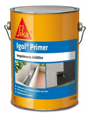 Igol Primer Imprimante Asfáltico Sika 3 Lt