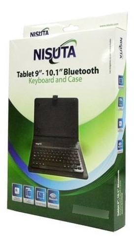 Funda Para Tablet 9 10.1 Teclado Bluetooth Cable Micro Usb