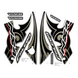 Kit Adesivos Nx 400 Falcon Tribal 2006 Preta Jogo Adesivo