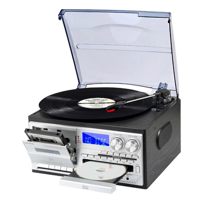 Tocadiscos 9 En 1 Musitrend Vinilo/cd/cassette/radio