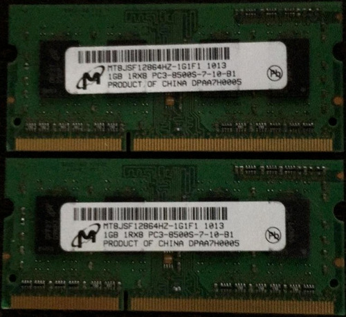 Memoria Ram 1gb Pc3 8500s
