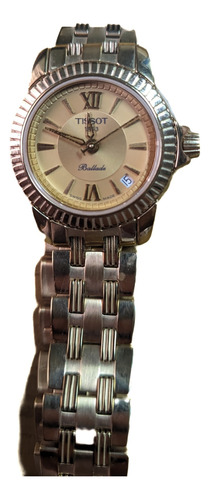 Reloj Tissot Ballade Mujer Enchapado Cristal Zafiro 