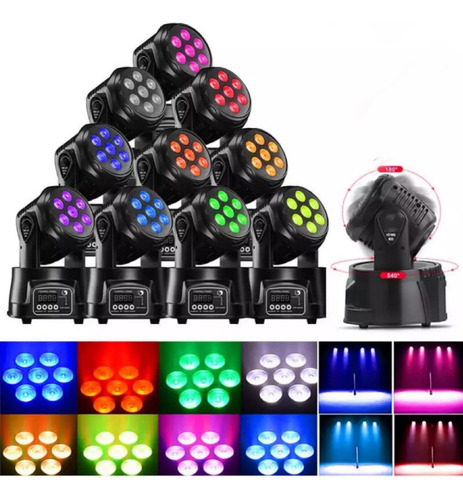 Efectos Luz Led Rgbw 150w Cabezal Movible Láser Dj Luces Dmx