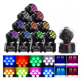 Efectos Luz Led Rgbw 150w Cabezal Movible Láser Dj Luces Dmx