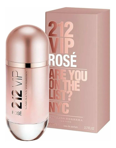 Perfume 212 Vip Rose Are You On The List Nyc Eup 80ml