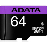 Tarjeta De Memoria Adata Ausdx64guicl10-ra1  Premier Con Adaptador Sd 64gb