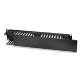 Organizador De Cables Intellinet 168458 Horizontal Rack 2u