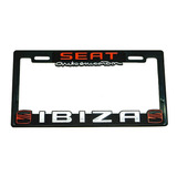  Portaplacas Premium Diseño Seat Ibiza Juego 2 Piezas