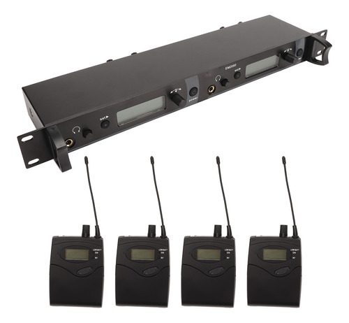 4 Bodypacks Monitor System Audífonos Inalámbricos De 2 Can