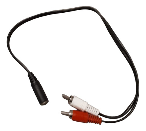 Cable Adaptador Audio Rca A 3.5mm Hembra 40 Cm 