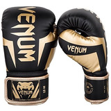 Guantes De Boxeo Venum Elite - Negro /dorado - 12 Oz