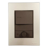 Llave Armada Cambre Bauhaus Gris Punto Doble Dimmer Led 8938