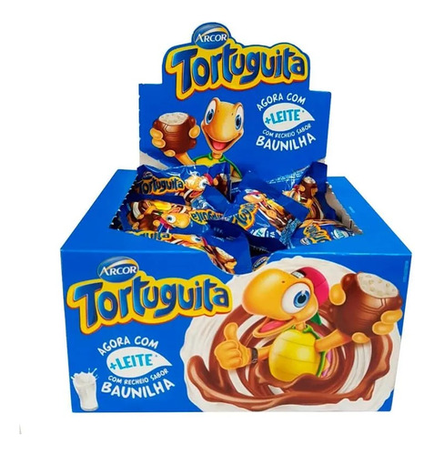 Oferta! Caja 24 Tortuguita Chocolate Y Vainilla 372g Brasil