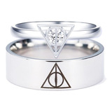 Anillos Plata .925 Harry Potter Compromiso Reliquias Muerte