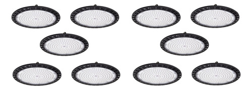 Campana Industrial Ufo 200w High Bay Luz Blanca 10 Pzs.