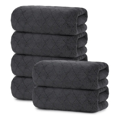 6pcs Toallas De Mano Microfibra 35x75cm Suaves Y Absorbentes Negras Estilo Floral Para Baño Hogar Venta De Toallas Al Mayoreo Color Negro | MercadoLibre
