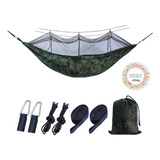  Hamaca Con Mosquitero Portátil Plegable Acampar Camping 
