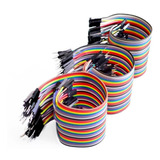 Kit 120 Cables 20cm Para Arduino Protoboard Y Sensores Ptec