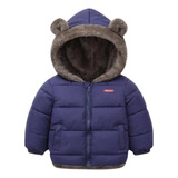 Casacos Meninos Meninas Capuz Forrado Roupa Infantil Inverno