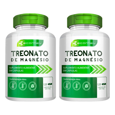 2x Magnesio Treonato 100% Puro 500mg 240cáp Fromula Avançada Sabor Sem sabor | MercadoLivre