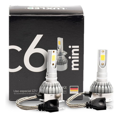 Kit X2 Cree Led C6 Mini H7 20.000lum X Lampara