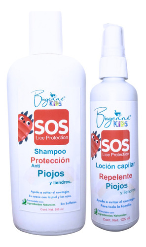 Shampoo Y Locion Anti Piojos Y Liendres Para Niños