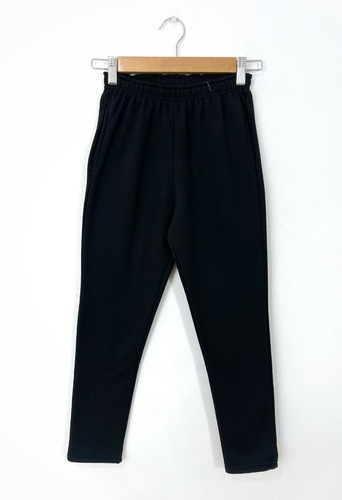 Pantalón Jogging Friza Negro Colegial Ely /  Talle 2 Al 20