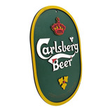 Placa Decorativa Carlsberg Cerveja 3d Relevo Bar Decoração