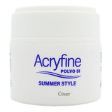 Polimero Acryfine X 30grs Uñas Acrilicas Ultra Blanco