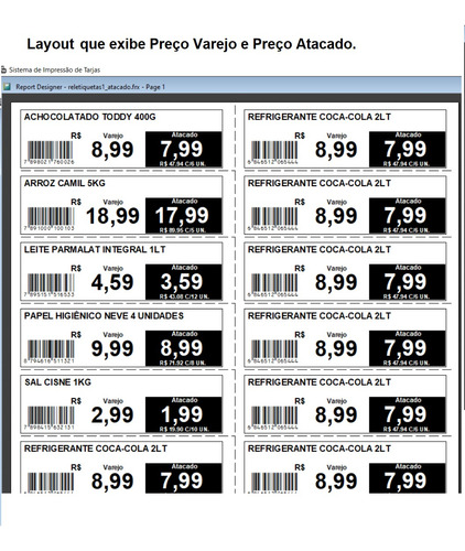 Software Para Impressão De Preços Em Papel A4