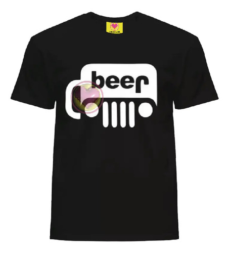 Playera Negra Beer Tarro Regalo Cumpleaños Borracho