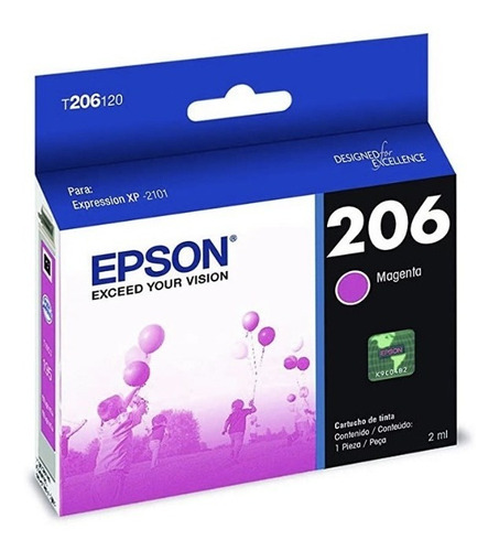 Cartucho Epson Magenta Xp-2101 2ml 200 Pág T206320-al /vc