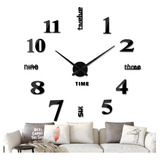 Reloj De Pared Vreaone Sin Marco, Grande, Moderno Espejo 3d,