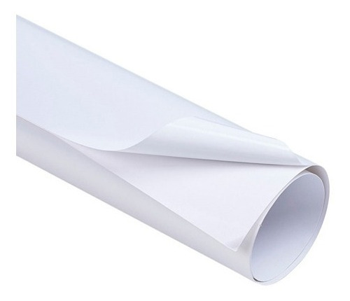 Papel Adesivo Contact Branco Fosco Lavável 45cm X 15 Metros