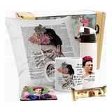 Mug Frida Kahlo / Caja Regalo Personalizado Frida Artesanal