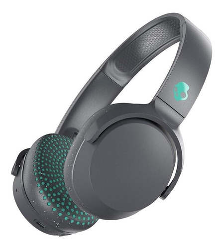 Audífonos Gamer Inalámbricos Skullcandy Riff Wireless S5pxw- Gray Y Teal Con Luz Led