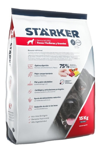 Alimento Balanceado Super Premium Starker Dog Adulto 15kg  