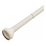 Barral Ducha Extensible Cortina Baño Blanco 140 A 250 Cm