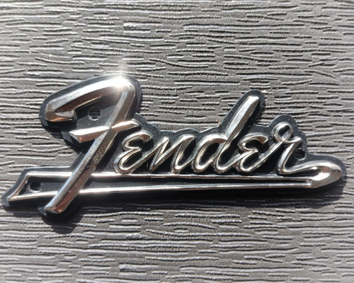 Logo Fender Vintage Emblema/metal Amplificador Cabezal