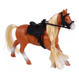Cavalo Animal Infantil Brinquedo Realista + 8 Acessórios