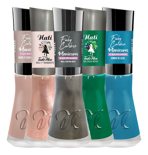 Kit Esmaltes Coleção Manicures Que Brilham + Tudo Meu Nati