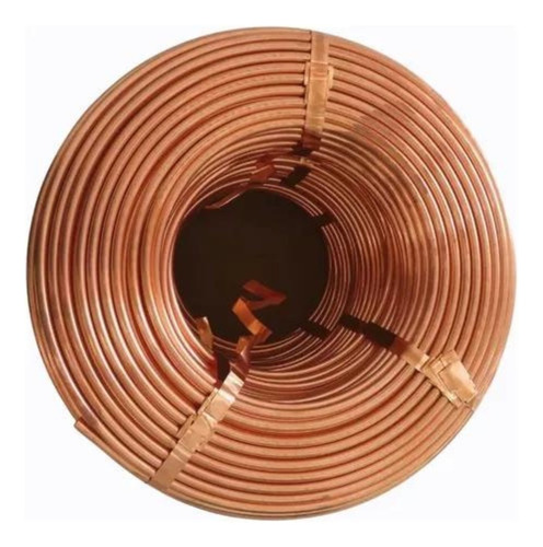 Tubo Cano De Cobre 3/8 Flexível Para Gas E Ar 30 Metros Novo