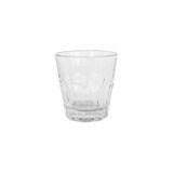 Set X24 Vasos Cortos De Vidrio Facetados Sodero Durax 148 Ml