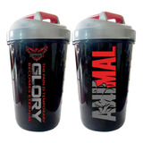 2 Vasos Batidores 600ml Línea Shaker Black Glory + Animal