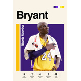 Quadro Placa Decorativa Basquete Kobe Bryant  Mdf Lakers 