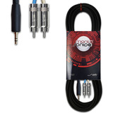 Cable Miniplug A 2 Rca Stereo 1,5 Mts Grueso P/ Consola Pc