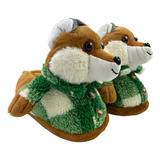 Pantuflas Zorro Zorrito Algodón Antiderrapante Peluche