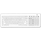 Lbwgkb3501 Teclado Lavable De Vidrio Templado, Inalambrico 