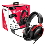 Auricular Hyperx Cloud 3 Sound Dts Gaming Pc Ps5 Xbox Red