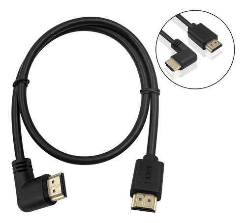 Cabo Hdmi 2 Metros 4k 60hz 30awg Pino 90 Graus - Mxt